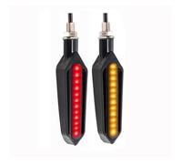 SUTVCM Indicatori direzione Moto Direzione Posteriore Anteriore Indicatore Arresto DRL Lampeggiatore Per Z900 Z750 Z1000 Z650 Z800 Z400 Z1000SX(Red to Yellow)