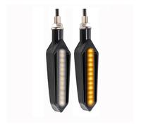 SUTVCM Indicatori direzione Moto Direzione Posteriore Anteriore Indicatore Arresto DRL Lampeggiatore Per Z900 Z750 Z1000 Z650 Z800 Z400 Z1000SX(White to Yellow)