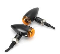 SUTVCM Indicatori direzione Per V-Star XVS 650 950 1100 1300 Custom Per Silverado Per Virago XV 250 500 700 1100 V Moto Bullet Indicatori Direzione Luci(Copertina gialla BK)