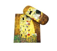 SUUM co. Custodia rigida per occhiali, originale ed elegante con quadri di pittori, astuccio rigido per occhiali, Il bacio - The Kiss, Taglia unica