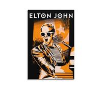 suumyo Elton John Poster decorativo per stanza, poster artistico per camera da letto e soggiorno, 30 x 45 cm, senza cornice, stile