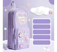 SUUNNY astuccio Custodia A Matita Da 1 Pcs BASSO DI CANNE CAPVA DI CAPVA CANCIO CASSO PRESO PER STUDENTE DELLE RAGAZZE STUDENTE-Ice Cream Bear-M