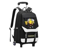 SUUNNY Zaino Trolley Zaino con Carrello con Carrello Scale per Cimiolo Studente A Backpack Borse da Viaggio Leggero Borse per Laptop Borse da Scuola-B- Single Wheel-M