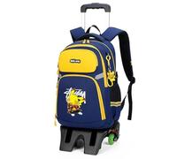 SUUNNY zaino trolley Zaino Con Carrello Con Carrello Scale Per Cimiolo Studente A Backpack Borse Da Viaggio Leggero Borse Per Laptop Borse Da Scuola-A-3 wheels -G_a-M