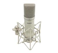 SUUNTOK Microfono a condensatore XLR, per registrazione da studio, perfetto per studio, podacst, live streaming, trasmissione-TM87KB (champagne)