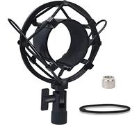 Suuntok - Supporto universale per microfono a scossa, con clip per microfono da 47 a 53 mm, anti vibrazioni, regolabile, ad alto isolamento