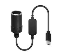 suuosl USB C a presa accendisigari USB C maschio a 12 V, presa accendisigari per registratore auto, GPS, radar di velocità, luce ambientale auto