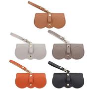 Suuwwn Custodia Occhiali，5 Pcs Custodia per Occhiali in Morbida Borsa per Occhiali da Sole in Pelle Morbida Borsa Protettiva per Occhiali in Pelle
