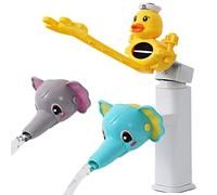 Suuwwn Estensione Rubinetto Bambini Faucet Extender Lavandino Maniglia Extender Prolunga per Rubinetto Cartone Animato Estensione Fontana per Bambini Estensione del Rubinetto Lavaggio Mani Bimbi 3PCS