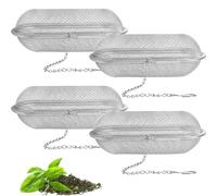 Suuwwn Infusore per Tisane,4 Pcs Infusore Tè,Filtro Te,Filtro The Infusione,Infusore Te,Filtro per Tisane,Filtro Tisana Infusione,Per the Tazza Teiera Cucina