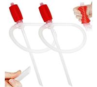 Suuwwn Manuale Sifone Della Mano Pompa Trasferimento Liquido Dell'Acqua 2pcs， Portatile a Uso Estensivo Trasferimento Combustibile Dell'automobile Pompa a Sifone Olio Benzina Gas Petrolio