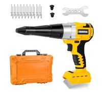SUVIYA Pistola per Rivetti Senza Fili Compatibile con Batteria Dewalt 20 V Max (Senza Batteria), Kit di Pistola per Rivetti elettrici con Scatola di Kit, Kit di rivettatrice cieca Senza spazzole per