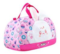Suweir Borsa sportiva per bambini e ragazzi, borsa da nuoto per ragazze, impermeabile, borsa da viaggio, borsa da bagno, borsa da calcio, per fitness, sport, scuola, viaggi, Coniglio rosa, Borsa
