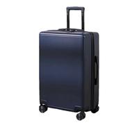 Suwequest Valigia trolley tinta unita leggera scatola password bagagli aziendali scatola di immagazzinaggio di grande capacità unisex, Blu, 51 cm