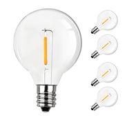 SUWIN 24v Lampadine G40 5 Pezzi, Lampadine a Globo LED G40 1W Bianco caldo 2700K