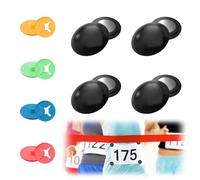 SUWYNJ Supporto per Numero Iniziale 8 Pezzi Numero di Gara per la Maratona Sistema Magnetico Fissaggio Pettorale da Gara Clip Magnetiche per L'uso in Maratona O Mezza Maratona