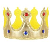 Suxdlan Cappello corona oro per bambini Corona re riutilizzabile per la celebrazione della festa di compleanno delle ragazze dei ragazzi