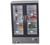 Suxdlan Frigorifero in Miniatura per Case delle Bambole Modello di Frigorifero Alimentato a Batteria Illuminato in plastica per l'arredamento della Cucina nelle Case delle Bambole