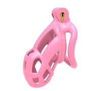 SUXIAOBIN Gabbia sportiva da uomo in resina 3D con 4 anelli curvi Rosa