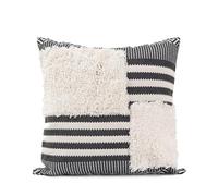 suxuMhao 1 federa per cuscino con frange geometriche trapuntate, inizia la tua notte da sogno con questa comoda federa traspirante 45 x 45 cm (stile A