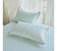 suxuMhao 4 federe per cuscino con scritta "Farewell to the Sultry, Cool Feeling Technology", per l'estate fresca e un buon sonno, 48 x 74 cm (grigio 5