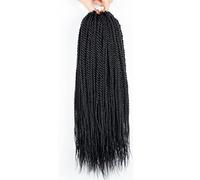 SUXUMHAO 61 cm; crochetboxtrecceHairpreloopedGoddessBoxBraidsCrochetBraidingHair6PacksCrochetBoxBraidsBoxBraidsCrochetHair, Nero