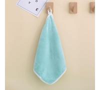 SUXUMHAO Asciugamani da 30 x 30 cm, possono essere appesi con asciugamani quadrati, leggeri, ad asciugatura rapida per il bagno e la stanza della polvere (verde)
