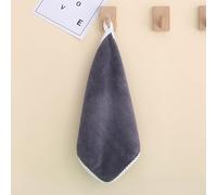 SUXUMHAO Asciugamani da 30 x 30 cm, possono essere appesi con asciugamani quadrati, leggeri, ad asciugatura rapida per il bagno e la stanza della polvere (grigio)