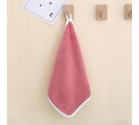 SUXUMHAO Asciugamani da 30 x 30 cm, possono essere appesi con asciugamani quadrati, leggeri, ad asciugatura rapida per il bagno e la stanza da bagno (rosa scuro)