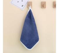 SUXUMHAO Asciugamani da 30 x 30 cm, possono essere appesi con asciugamani quadrati, leggeri, ad asciugatura rapida per il bagno e la stanza della polvere (blu grigiastro)