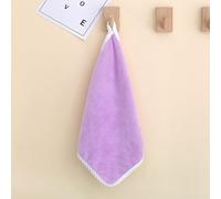 SUXUMHAO Asciugamani da 30 x 30 cm, possono essere appesi con asciugamani quadrati, leggeri, ad asciugatura rapida per il bagno e la stanza della polvere (viola)