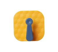 SUXUMHAO suxuMhao, 20 ganci multifunzionali per uso domestico, senza punzonatura, nessuna traccia, per bagno, cucina, adesivo da parete, tutti applicabili (giallo + blu)