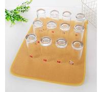 suxuMhao Tappetino scolapiatti giallo, 38 x 50 cm, tappetino scolapiatti in pietra per bancone della cucina, tappetino asciutto per piatti, 1 tappetino scolapiatti per bancone della cucina