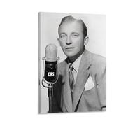 SUYEKON Bing Crosby poster artistico da parete artistico da parete su tela, decorazione per soggiorno e casa, 40 x 60 cm