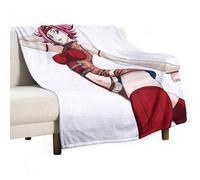 SUYEKON Code Geass - Coperta in pile a tema anime Kallen, per letto, divano, coperta in flanella spessa e calda, morbida e pelosa, per tutte le stagioni, 127 x 152,4 cm