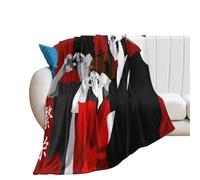 SUYEKON Coperta in flanella con motivo Samurai Champloo La pace del mondo, per divano, 300 g/m², decorazione per camera da letto, per tutte le stagioni, 101,6 x 127 cm
