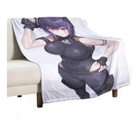 SUYEKON Coperta in pile con stampa di Ghost in The Shell, motivo anime giapponese, Motoko Kusanagi, decorazione autunnale, per la casa, per letto, divano, campeggio, morbida, 101,6 x 127 cm