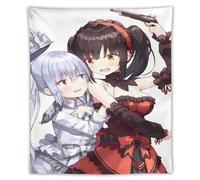 SUYEKON DATE A LIVE Poster The White Goth Girl Tokisaki Kurumi Cool Arazzo Stampe artistiche da parete Opere d'arte Arazzi da appendere immagine regalo camera da letto decorazione per la casa 127 x
