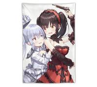 SUYEKON DATE A LIVE Poster The White Goth Girl Tokisaki Kurumi Stampa fotografica artistica Arazzo decorativo per la casa camera da letto arazzi decorazione moderna regali 101,6 x 152,4 cm
