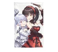 SUYEKON DATE A LIVE Poster The White Goth Girl Tokisaki Kurumi Wall Art Arazzo decorativo per camera da letto moderna stampa artistica da parete Arazzi 152,4 x 228,6 cm