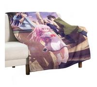 SUYEKON Engage Kiss - Coperta in pile a tema anime, in flanella, per tutte le stagioni, comoda, leggera, decorazione autunnale, 76,2 x 101,6 cm