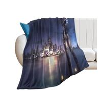 SUYEKON Ghost in The Shell - Coperta in pile spessa e calda, motivo anime giapponese Motoko Kusanagi, per letto, divano, coperta in flanella spessa e calda, per tutte le stagioni, 101,6 x 127 cm