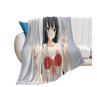 SUYEKON Haganai - Coperta in flanella a 2 letti, motivo anime Mikazuki Yozora, in morbido pile leggero, per tutte le stagioni, per divano e divano, 178 x 203 cm