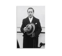 SUYEKON Jascha Heifetz, Poster su tela, motivo: violinista russo americano famoso musicista 2-1624, decorazione artistica da parete per la casa, 30 x 45 cm