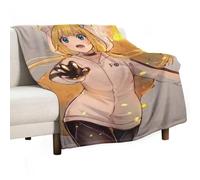 SUYEKON Kemono Jihen Poster The Fox Kon Coperta in pile decorazione autunnale per la casa coperta di flanella per letto divano campeggio morbida 152,4 x 203,2 cm