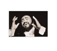 SUYEKON Luciano Pavarotti Poster con foto d'arte del mondo tenore, 4 poster, fantastiche opere d'arte, dipinte, stampe artistiche da parete, poster da appendere, 50 x 75 cm