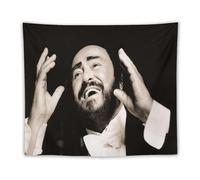 SUYEKON Luciano Pavarotti Poster World Tenor Art Photos 4 Dipinti Arazzo Stampa artistica Arazzo Stampa artistica Arazzo da appendere per la stanza Decorazione moderna per la casa 127 x 152,4 cm