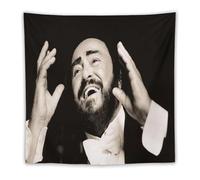 SUYEKON Luciano Pavarotti Poster World Tenor Art Photos 4 Home Decor Tapestry Wall Art Hanging Picture Print Bedroom Decorative Painting Tapestries Room Aesthetic 152,4 x 152,4 cm