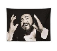 SUYEKON Luciano Pavarotti Poster World Tenor Art Photos 4 Wall Art Tapestry Decorative Bedroom Modern Home Print Picture Artworks Tapestries 152,4 x 203,2 cm