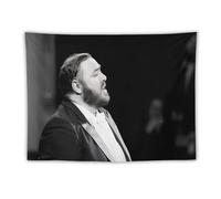 SUYEKON Luciano Pavarotti Poster World Tenor Art Photos 7 Wall Tapestry Art Picture Print Modern Family Bedroom Decor Tapestries 152,4 x 203,2 cm